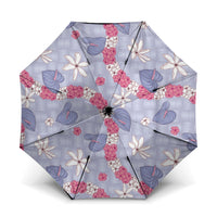 Hawaii Anthurium Tiare Pikake Lei Umbrella Poni Lauhala Art Pattern