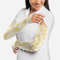 Hawaii Anthurium Tiare Pikake Lei Arm Sleeves Melemele Lauhala Art Pattern