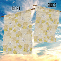 Hawaii Anthurium Tiare Pikake Lei Garden Flag Melemele Lauhala Art Pattern