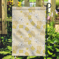 Hawaii Anthurium Tiare Pikake Lei Garden Flag Melemele Lauhala Art Pattern