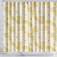 Hawaii Anthurium Tiare Pikake Lei Shower Curtain Melemele Lauhala Art Pattern