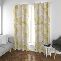 Hawaii Anthurium Tiare Pikake Lei Window Curtain Melemele Lauhala Art Pattern