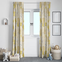 Hawaii Anthurium Tiare Pikake Lei Window Curtain Melemele Lauhala Art Pattern