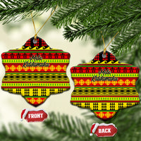 Hawaii Christmas Ceramic Ornament Hawaiian Quilt Pattern Reggae Version LT01 Snow Flake Art - Polynesian Pride