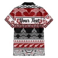 Custom New Zealand Christmas Hawaiian Shirt Maori Meri Kirihimete Moko LT01 - Polynesian Pride