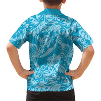 Tahiti Ninamu Tiare Floral Hawaiian Shirt Monstera Palm Tropical Leaves - Polynesian Pride