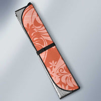 Tahiti Puatou Tiare Floral Auto Sun Shade Monstera Palm Tropical Leaves - Polynesian Pride