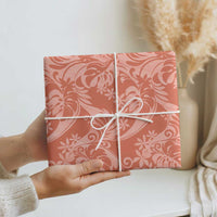 Tahiti Puatou Tiare Floral Wrapping Paper Monstera Palm Tropical Leaves - Polynesian Pride