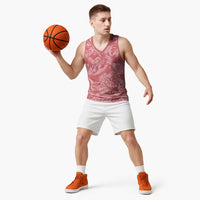 Tahiti Tarona Tiare Floral Basketball Jersey Monstera Palm Tropical Leaves - Polynesian Pride