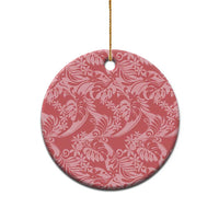 Tahiti Tarona Tiare Floral Ceramic Ornament Monstera Palm Tropical Leaves - Polynesian Pride