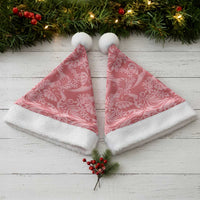 Tahiti Tarona Tiare Floral Christmas Santa Hat Monstera Palm Tropical Leaves - Polynesian Pride