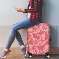 Tahiti Tarona Tiare Floral Luggage Cover Monstera Palm Tropical Leaves - Polynesian Pride