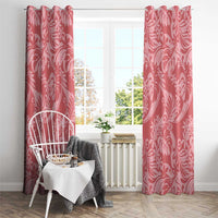 Tahiti Tarona Tiare Floral Window Curtain Monstera Palm Tropical Leaves - Polynesian Pride