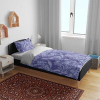 Tahiti Vareau Tiare Floral Bedding Set Monstera Palm Tropical Leaves - Polynesian Pride