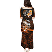 Hawaii Puletasi Polynesian Shark with Kakau Orange Version LT01 - Polynesian Pride