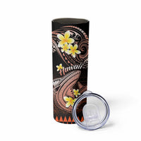 Hawaii Skinny Tumbler Polynesian Shark with Kakau Orange Version LT01 - Polynesian Pride