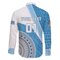 Custom Fiji Rugby Bati Family Matching Summer Maxi Dress and Hawaiian Shirt Tapa Pattern