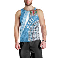 Custom Fiji Rugby Bati Men Tank Top Tapa Pattern