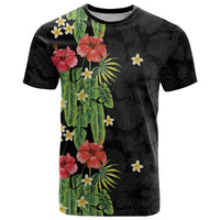 Hawaiian Hibiscus Plumeria T Shirt Tropical Leaves