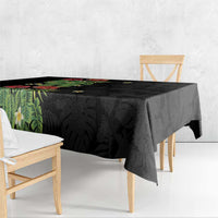 Hawaiian Hibiscus Plumeria Tablecloth Tropical Leaves