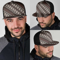 Yogyakarta Parang Batik Motifs Mesh Trucker Cap Indonesian Traditional Pattern