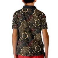 Batik Sekar Jagad Kid Polo Shirt Indonesian Traditional Pattern