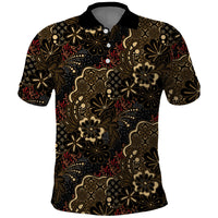 Batik Sekar Jagad Polo Shirt Indonesian Traditional Pattern