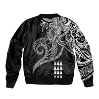 Hawaii Valentine Bomber Jacket Kakau Polynesian Heart LT01 - Polynesian Pride