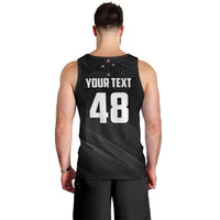 Custom New Zealand Cricket Men Tank Top Aotearoa Black Cap Come On