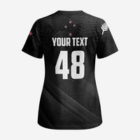 Custom New Zealand Cricket Scrub Top Aotearoa Black Cap Come On - Polynesian Pride