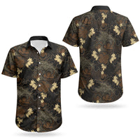 Javanese Batik Semen Couples Matching Tank Maxi Dress and Hawaiian Shirt Indonesian Traditional Pattern LT01 - Polynesian Pride