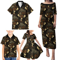 Javanese Batik Semen Family Matching Puletasi and Hawaiian Shirt Indonesian Traditional Pattern LT01 - Polynesian Pride