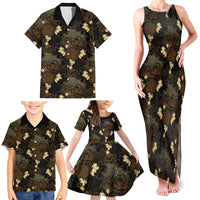 Javanese Batik Semen Family Matching Tank Maxi Dress and Hawaiian Shirt Indonesian Traditional Pattern LT01 - Polynesian Pride