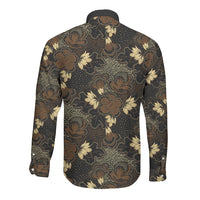 Javanese Batik Semen Long Sleeve Button Shirt Indonesian Traditional Pattern LT01 - Polynesian Pride