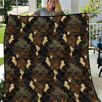 Javanese Batik Semen Quilt Indonesian Traditional Pattern LT01 Black - Polynesian Pride