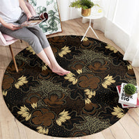 Javanese Batik Semen Round Carpet Indonesian Traditional Pattern LT01 - Polynesian Pride