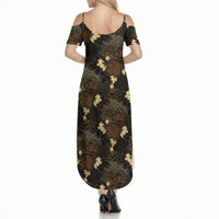 Javanese Batik Semen Summer Maxi Dress Indonesian Traditional Pattern LT01 - Polynesian Pride
