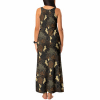Javanese Batik Semen Tank Maxi Dress Indonesian Traditional Pattern LT01 - Polynesian Pride