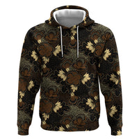 Javanese Batik Semen Zip Hoodie Indonesian Traditional Pattern