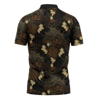 Javanese Batik Semen Zipper Polo Shirt Indonesian Traditional Pattern LT01 - Polynesian Pride