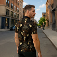 Javanese Batik Semen Zipper Polo Shirt Indonesian Traditional Pattern LT01 - Polynesian Pride