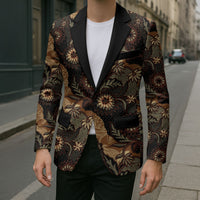 Batik Pedalaman Semen Lereng Style Blazer Indonesian Traditional Pattern LT01 - Polynesian Pride