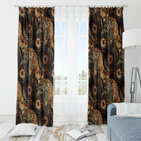 Batik Pedalaman Semen Lereng Style Window Curtain Indonesian Traditional Pattern LT01 - Polynesian Pride