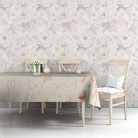 Beige Hawaii Lei Seashells Starfish Tablecloth Sandy Sylized - Polynesian Pride