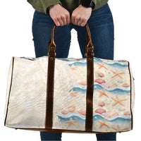 Beige Hawaii Lei Seashells Starfish Travel Bag Sandy Sylized - Polynesian Pride