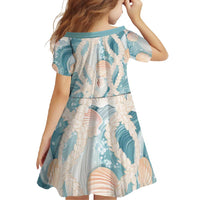 Hawaii Lei Seashells Starfish Family Matching Off Shoulder Maxi Dress and Hawaiian Shirt Fresh Summer Vibe - Polynesian Pride