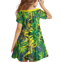 Hawaii Summer Tropical Leaves Family Matching Puletasi and Hawaiian Shirt - Polynesian Pride