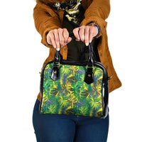 Hawaii Summer Tropical Leaves Shoulder Handbag - Polynesian Pride