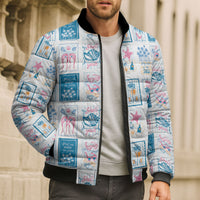 Hawaii Coastal Summer Postcard Bomber Puffer Jacket LT01 - Polynesian Pride