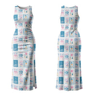 Hawaii Coastal Summer Postcard Couples Matching Tank Maxi Dress and Hawaiian Shirt LT01 - Polynesian Pride